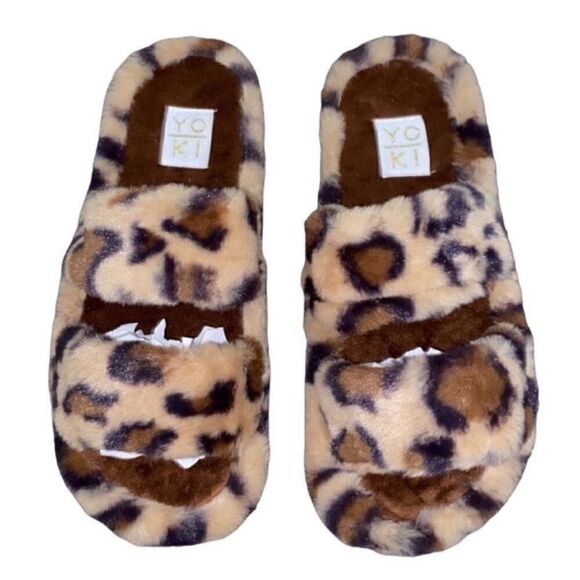 Yoki Brown Tan Leopard Print Sandals(Size 10) - Picture 1 of 9